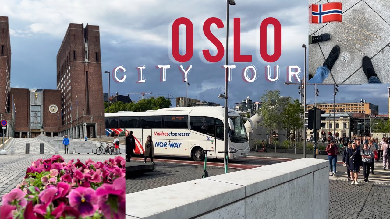 Oslo Norway Walk tour, Oslo City Hall,Nobel Peace Oslo, Radisson Blu Oslo Airport