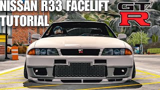 (TUTORIAL) How To Make Nissan R33 Facelift In Car Parking Multiplayer