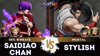 KOF XV ▰ SAIDIAOCHAN (King/O.Shermie/Athena) 🆚 STYLISH (Sylvie/Haohmaru/Goenitz)🎞️Replay Match 4/26