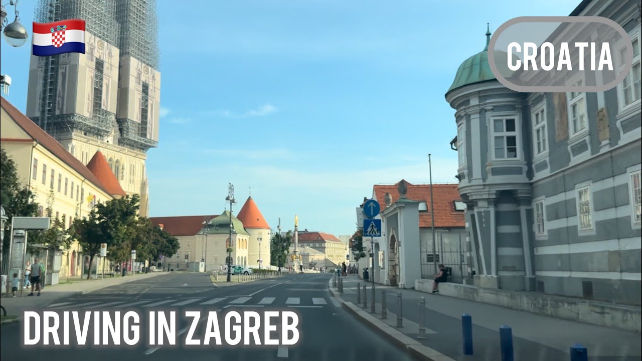 Driving in Zagreb, Croatia | Vožnja kroz Zagreb, Hrvatska