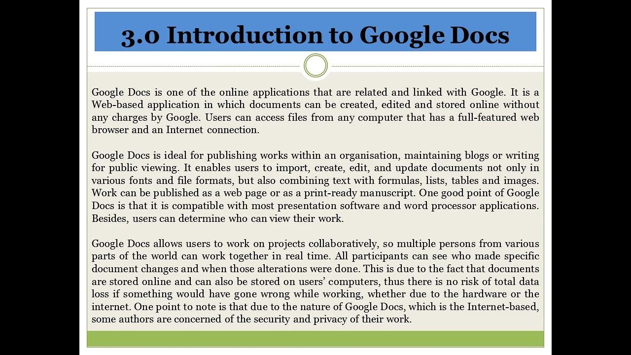 3 0 introduction to google docs youtube