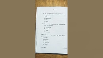 +3 3Rd Semester || Communicative English Exam Question paper - 2022