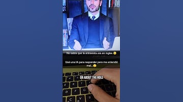 Usé una IA para mi entrevista en inglés 😅 #ia #website #software #app #tecnologia #programming