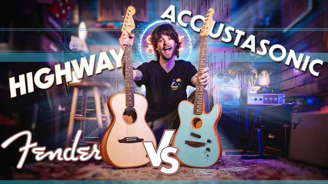 Fender Acoustasonic против Highway | Сравнение электроакустических систем Fender