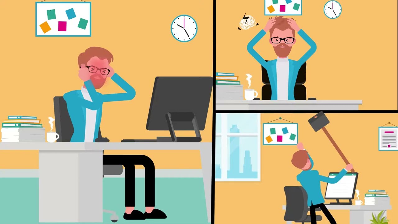 Remote Work - 2D Animated Video