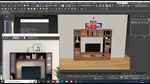 3DsMax Tutorials, Learn 3D Modeling and Texturing a TV Unit from Scratch in 3dsmax ( Part 6)