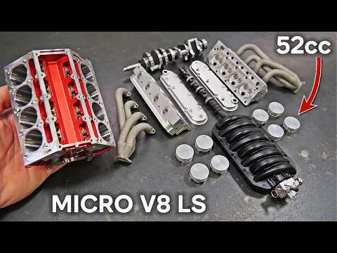 Miniature LS V8 Assembly & Run - INSANE Sound!