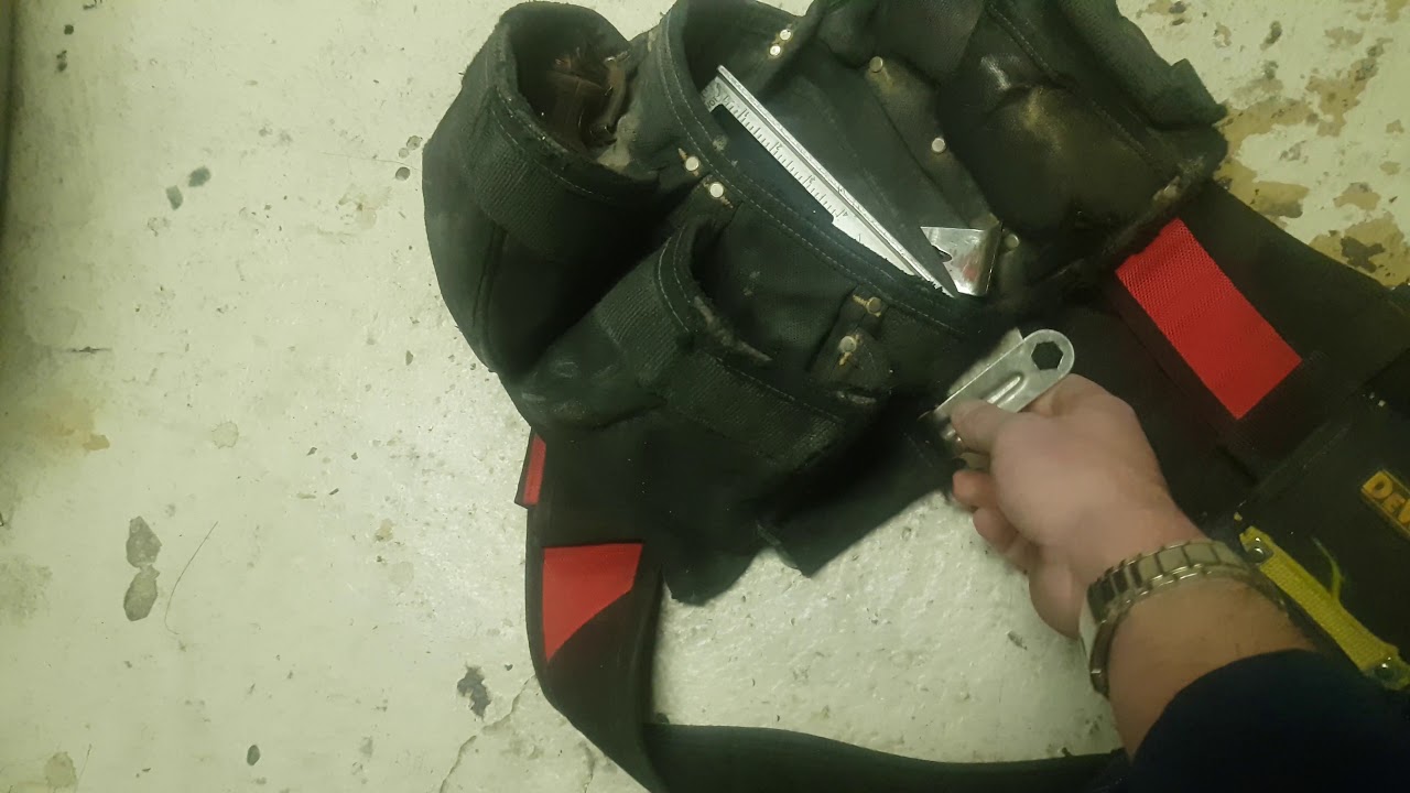 tool belt setup for framing houses YouTube