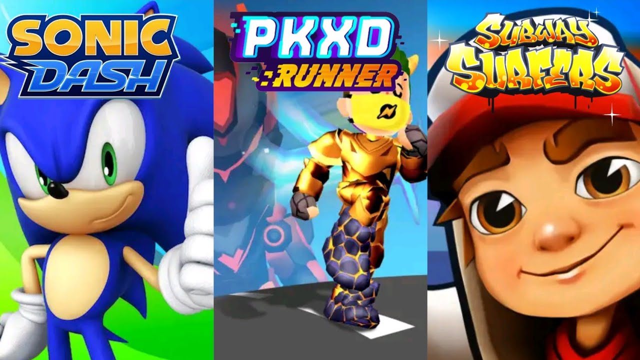 PK XD vs SONIC DASH vs SUBWAY SURFERS!!! what is the best dash game 🎮 ...