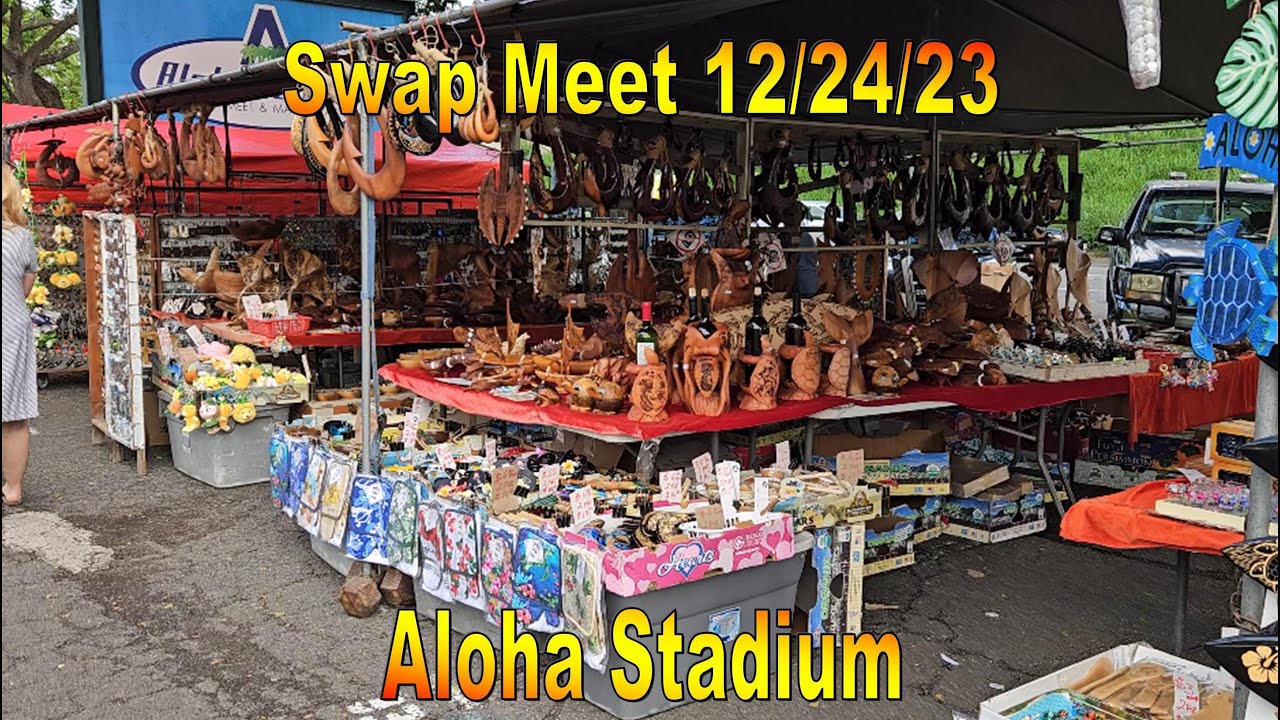 [4K] Aloha Stadium Swap Meet / Flea Market 12/17/23 in Aiea, Oahu