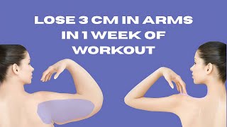 4 Minute Workout Lose 3 Cm In Arms In 1 Week Of Workout