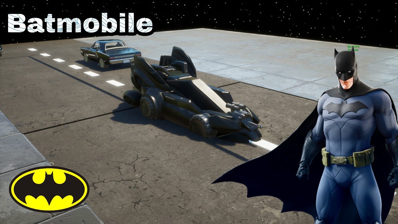Fortnite Batmobile DC Batman Creative Build YouTube