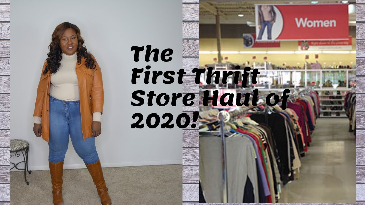 FIRST THRIFT STORE HAUL OF 2020// PLUS SIZE YouTube