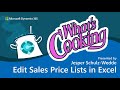 What's Cooking in Business Central: Edit Sales Price Lists in Excel