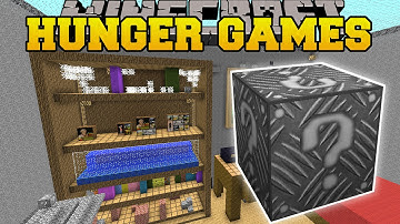 Minecraft: GIANT ROOM HUNGER GAMES - Lucky Block Mod - Modded Mini-Game