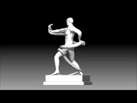 ZBrush 1 - Athlete Struggling with a Python - Final Turntable