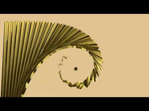Magnetised Golden Spiral - Animation from Lissajous 3D