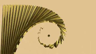 Magnetised Golden Spiral - Animation From Lissajous 3D