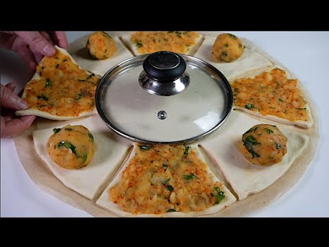 Şekli şahane börek tarifi.  EN LEZZETLİ YEMEK TARİFLERİ.  Patates. Patlıcan. Makarna. 1 Bardak süt.