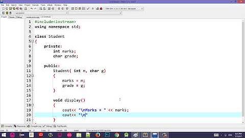 #7 C++ OOP Programs Pashto | Constructor having Parameters