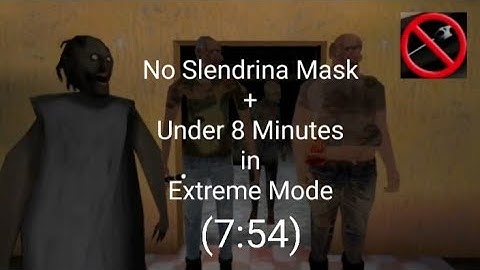 The Twins - No Slendrina Mask + Under 8 Minutes in Extreme Mode (7:54)