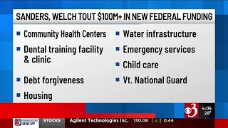 Sanders, Welch tout $100M+ in new federal funding for Vermont projects