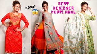 MEESHO Designer Kurti Try on Haul starting at Rs 300 | Online Designer Kurtis | Meesho Kurti Haul screenshot 1