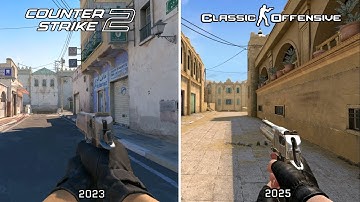Classic Offensive vs Counter-Strike 2 – All Weapons Comparison