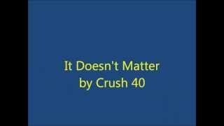 Sonic Adenture 2 It Doesnt Matter Cover Lyrics