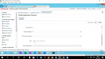 Oracle Identity Manager 11gr2PS3-AD Integration09_Creation of Application Instance