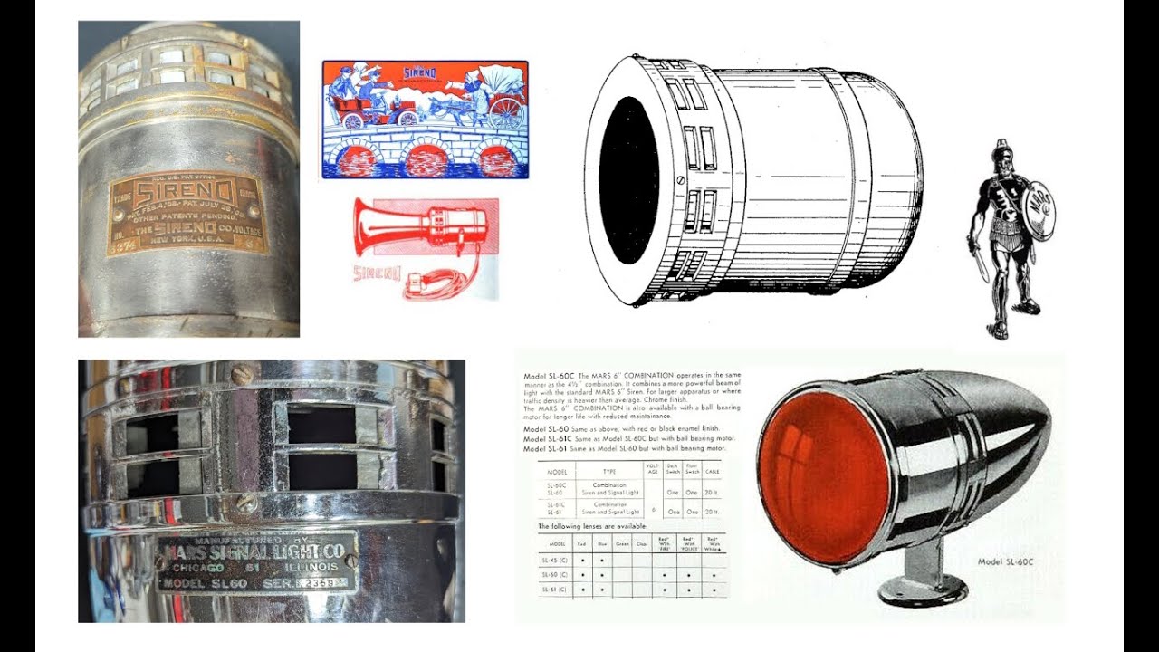 Six Volt Sirens - MARS and Sireno Mechanical Sirens