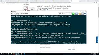 Create threads in Windows API