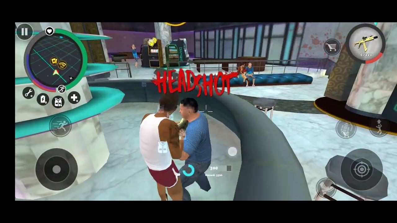 Has a club is enemy fighting  and a police arder 