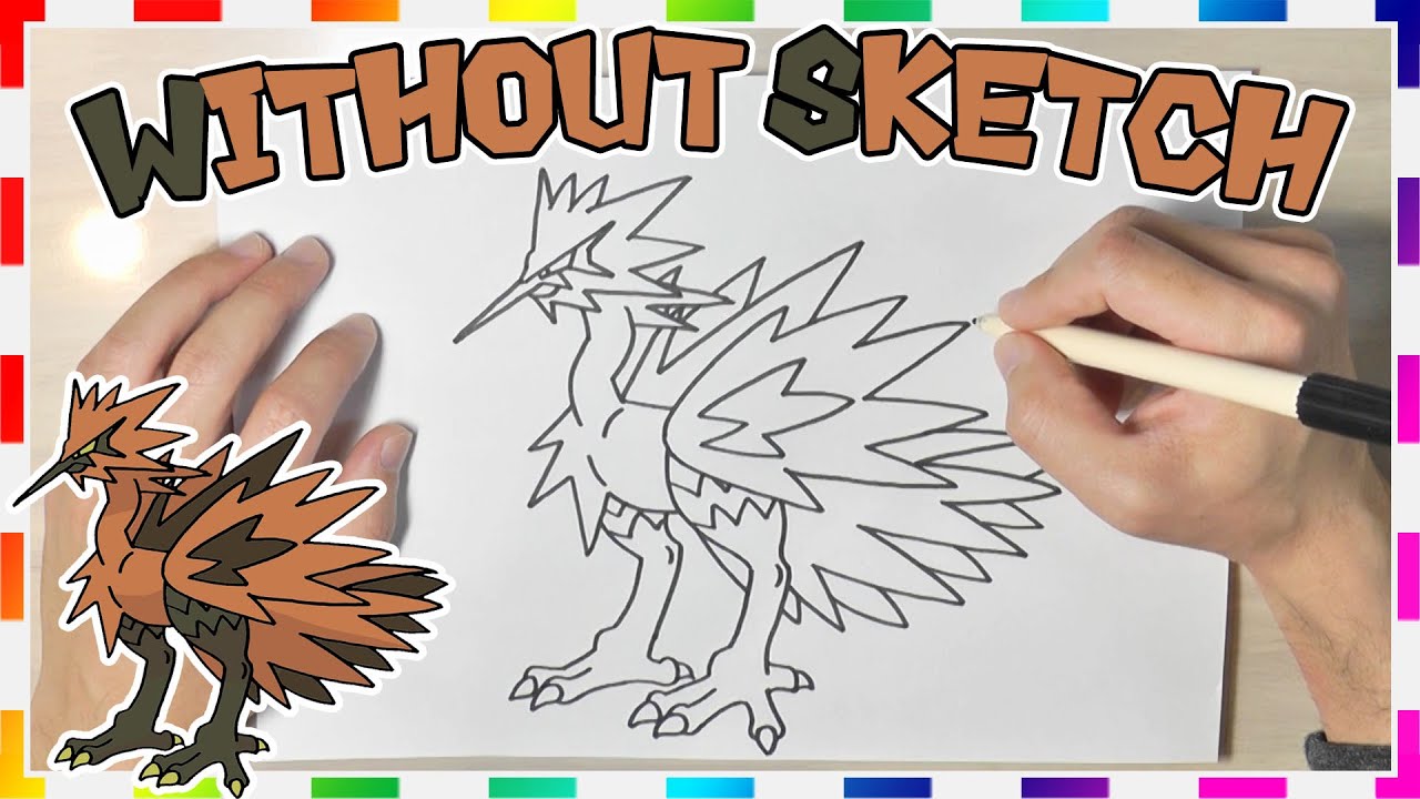 How To Draw Galar Zapdos Pokemon