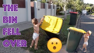 Mason Garbage Truck Recycle Bin Falls