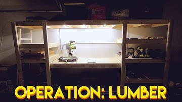 Garage Shelves/Workbench Build [Vlog]