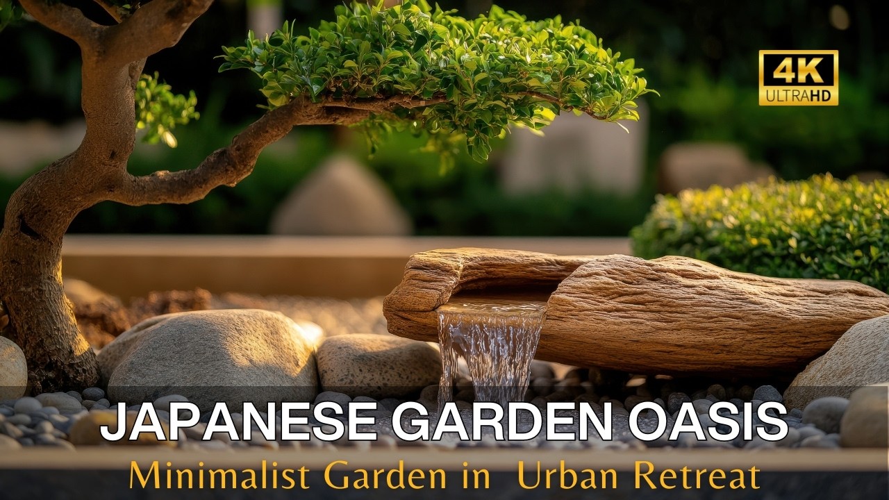 Оазис на открытом воздухе: создание минималистичного японского сада на городском заднем дворе