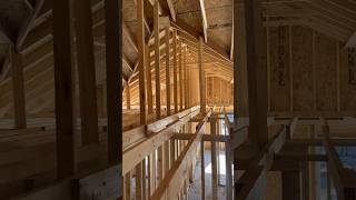 Duplex Fire Wall and Roof Bracing #framing #buildingconstruction #house #rafters