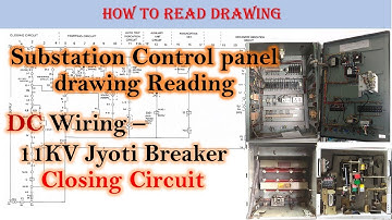 How to read Drawing  11KV Jyoti Breaker closing circuit || Hindi