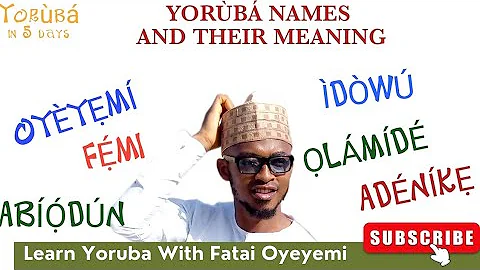 Entdecke die faszinierende Welt der Yoruba-Namen