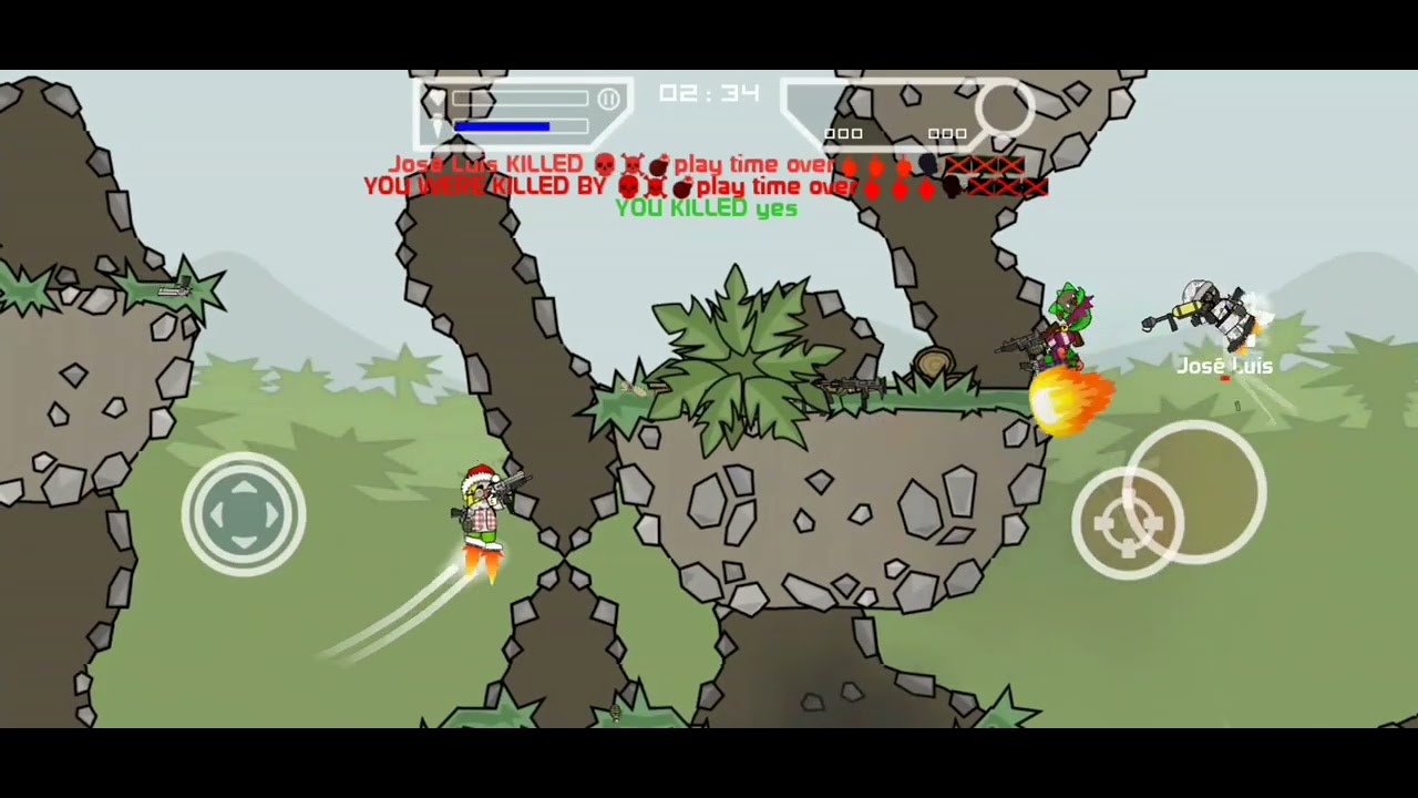 26 kills map Outpost | Mini Militia best gameplay