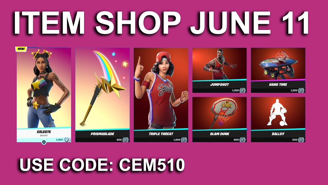 Fortnite Item Shop June 11, 2021