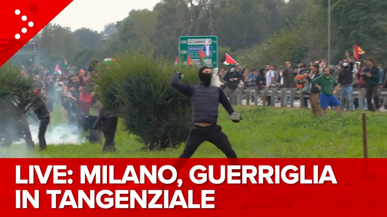 LIVE Milano, guerriglia sulla tangenziale est: diretta video