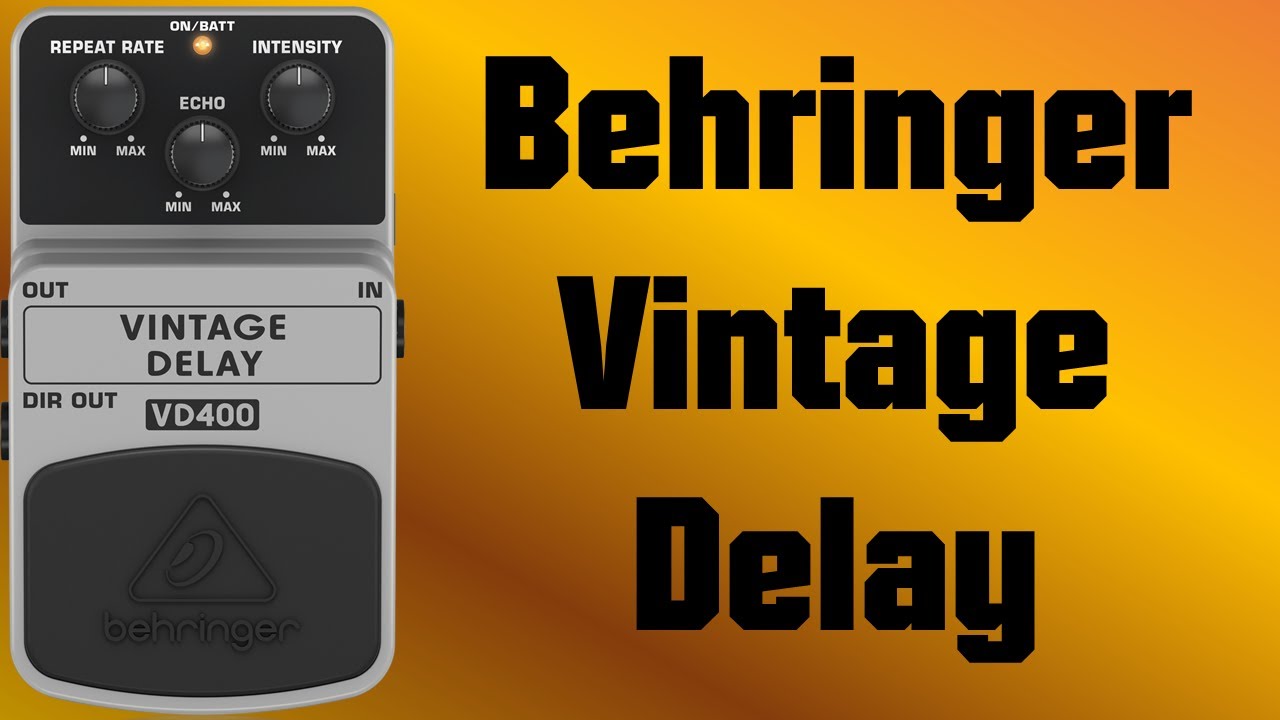 BEHRINGER VINTAGE DELAY VD400 改造 DIY delay time mod - Behringer VD400 - YouTube