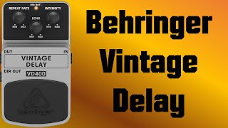 BEHRINGER VINTAGE DELAY VD400 改造 DIY delay time mod - Behringer VD400 - YouTube