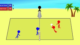 Animation - Stickman volleyball screenshot 2
