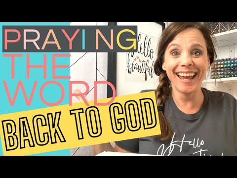 This is seriously AMAZING!  How to praise God by praying His Word back to Him!