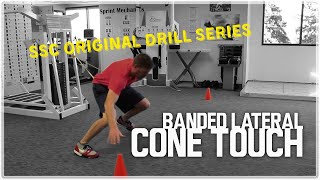 Banded Lateral Cone Touch | Simple Speed Coach OG Drills