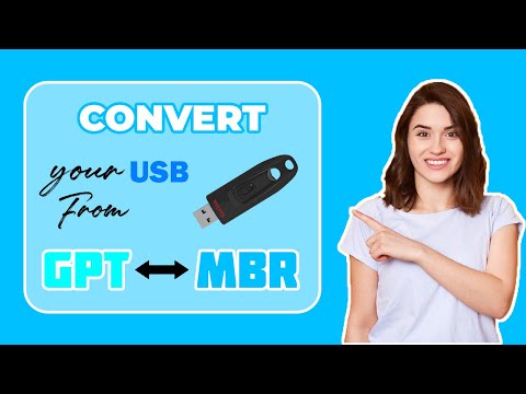How to convert your USB from MBR to GPT or GPT to MBR | Change Partion style