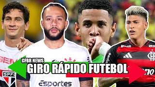 CARRASCAL FORA | GANSO DE SAÍDA | JOIA NO PALMEIRAS |  SAVINHO TOTTENHAM | DEPAY - GIRO PELO FUTEBOL